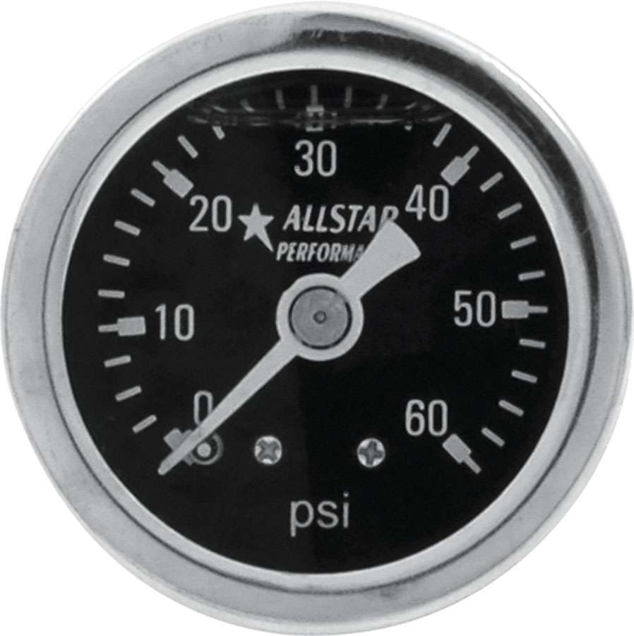 Allstar Performance - 1.5in Gauge 0-60 PSI Liquid Filled